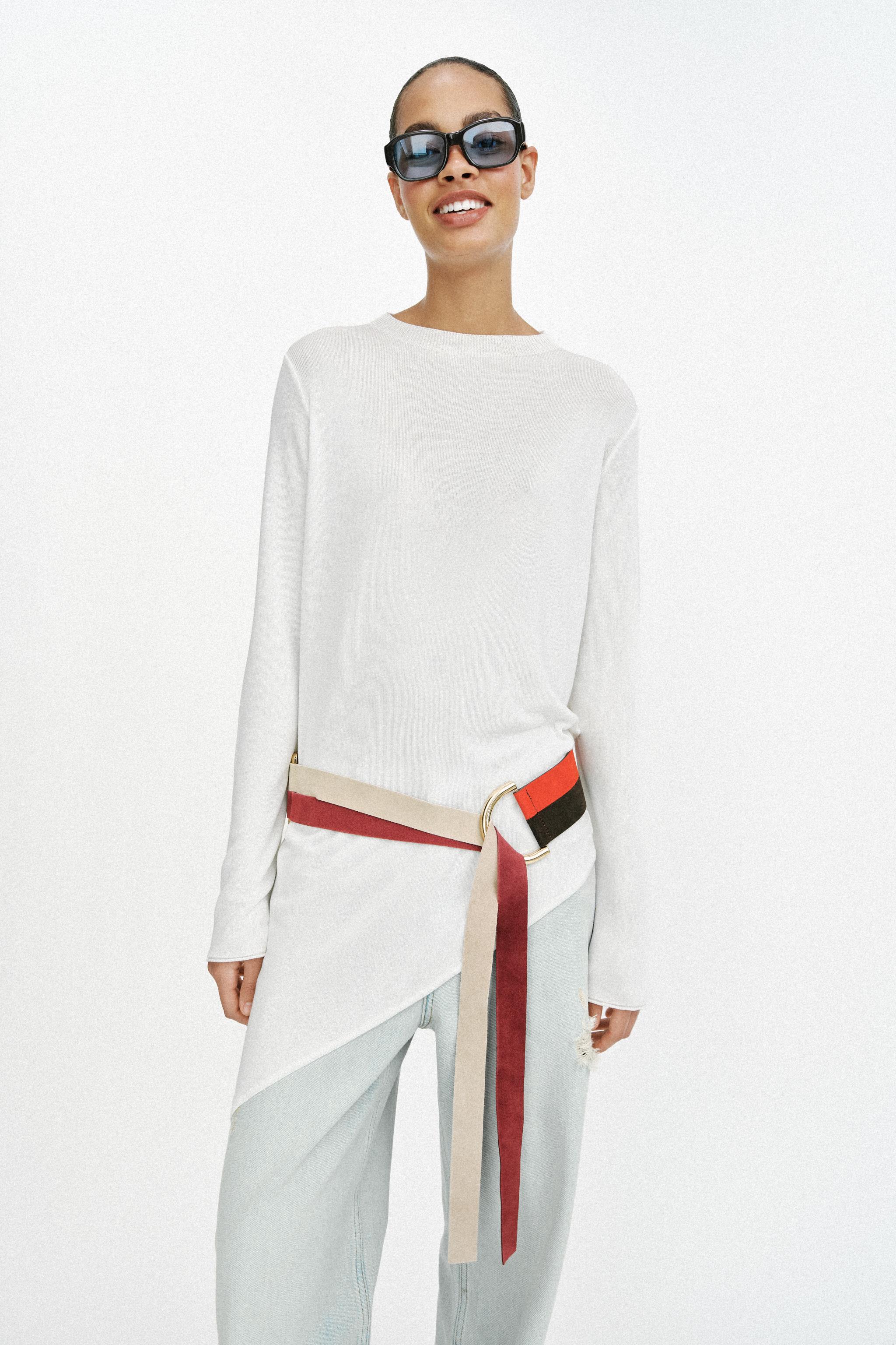 CEINTURE EN CUIR CROÛTE DE 100% DOUBLES LANIÈRES